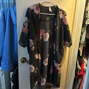 Large floral kimono